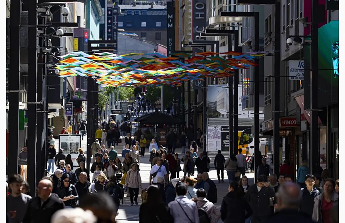 L'avinguda Meritxell de la capital.