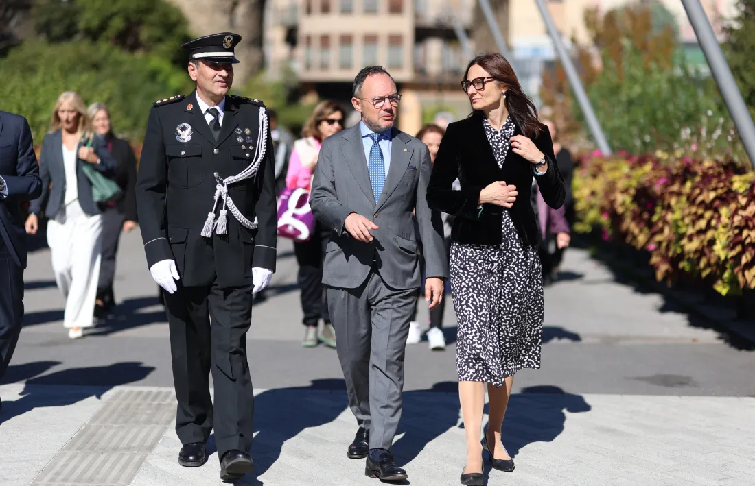 Un moment de la celebració del dia de la Mare de Déu del Remei, patrona del Centre Penitenciari.