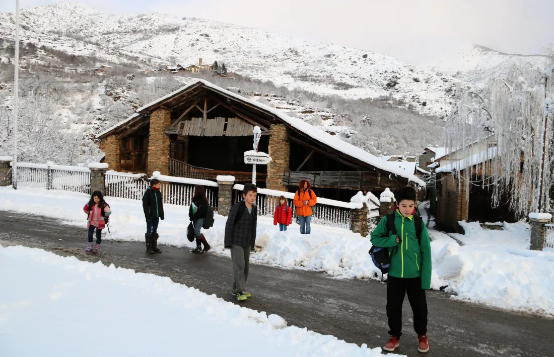 La darrera nevada deixa 110 nens sense poder assistir a l’escola