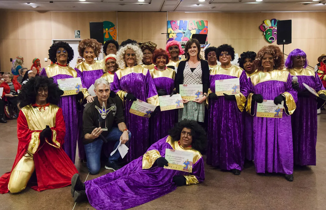  450 padrins celebren el Carnaval de la Gent Gran Interparroquial a Andorra la Vella