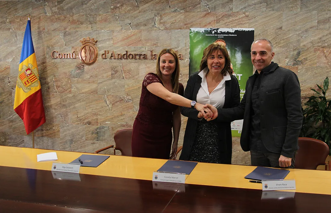 El Sax Fest rebrà 30.500 euros del Govern i del Comú d'Andorra la Vella durant tres anys 