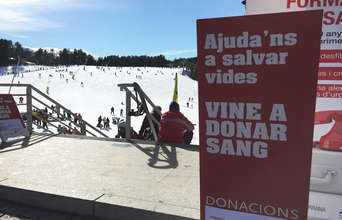 Les dues col·lectes de sang de la Creu Roja a Vallnord assoleixen 88 donacions, 56 de nou donants