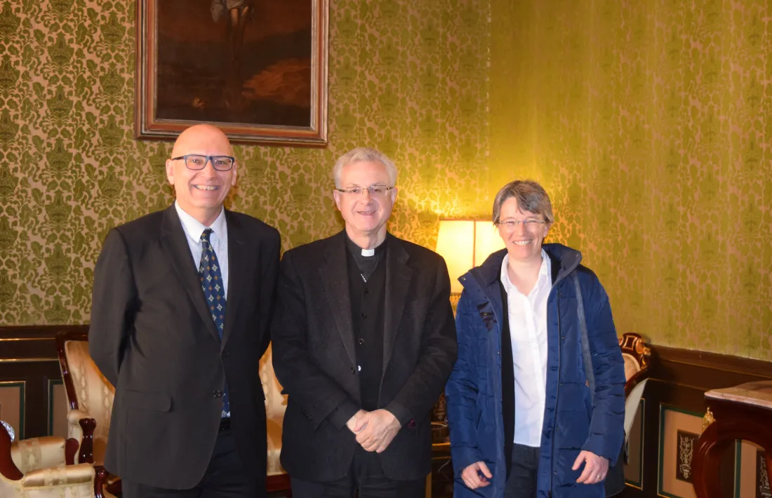 El copríncep rep el rector de la Universitat d'Andorra al Palau Episcopal de la Seu 