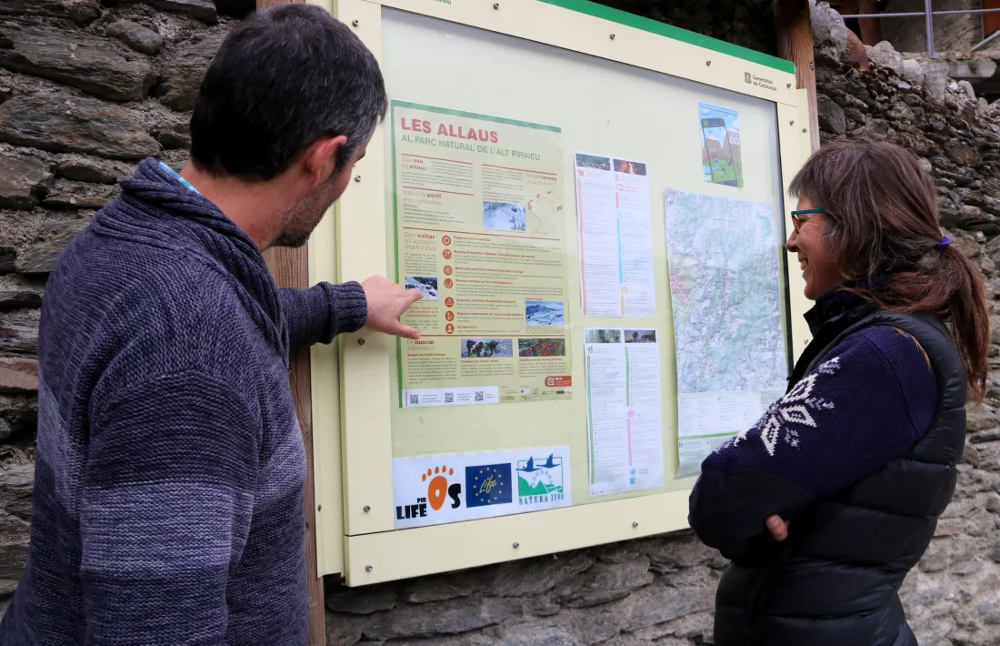 Elaboració d’un cartell per conscienciar del perill d’allaus 