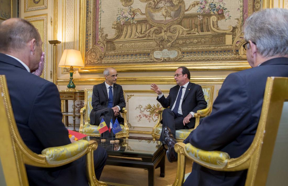 Reunió de “gratitud” de Martí i Mateu amb François Hollande