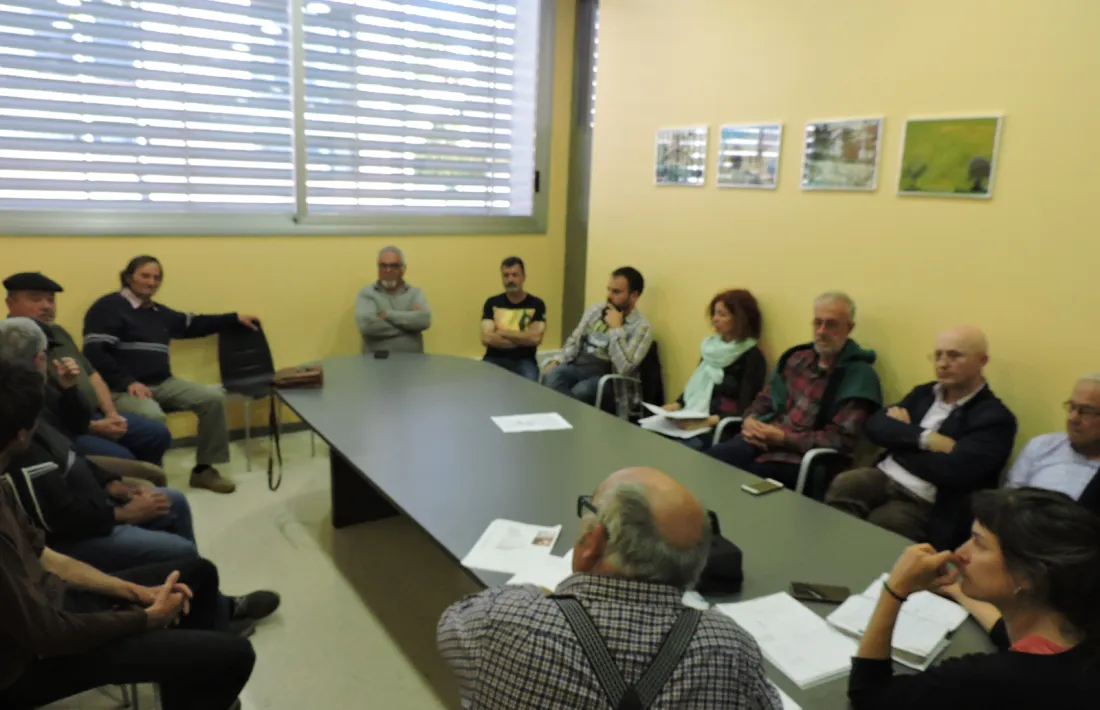 Mobilització contra la línia elèctrica de Foradada a la Pobla de Segur