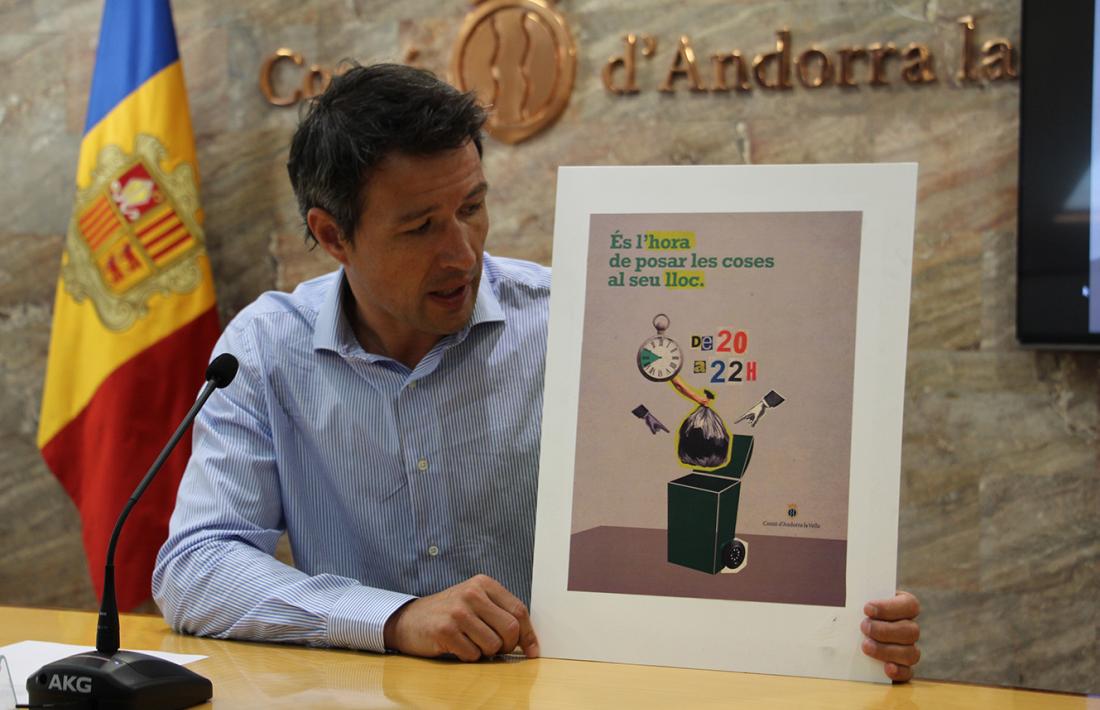 El comú demana als ciutadans que tirin les escombraries entre les 8 i les 10 del vespreEl comú demana als ciutadans que tirin les escombraries entre les 8 i les 10 del vespre