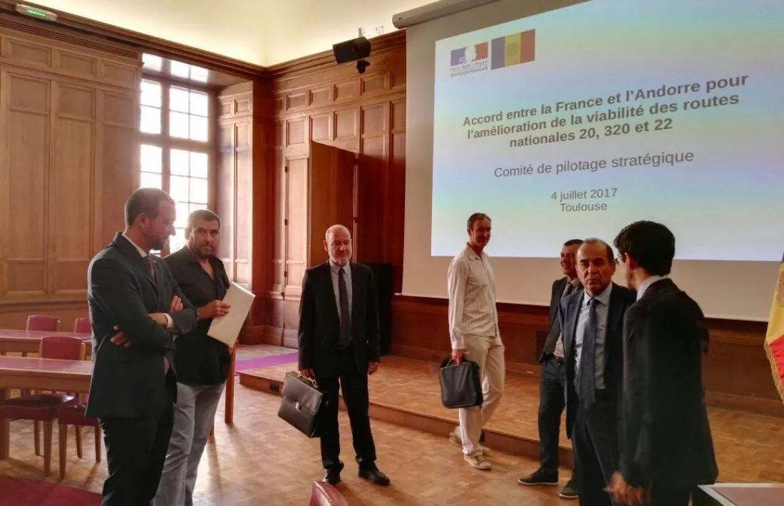 Primera reunió per a la millora de les vies d’accés des de França