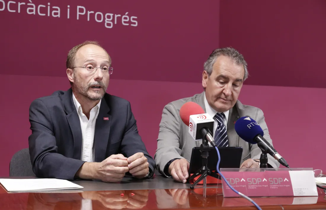 SDP critica que l’acord institucional tan sols busqui el suport del PS