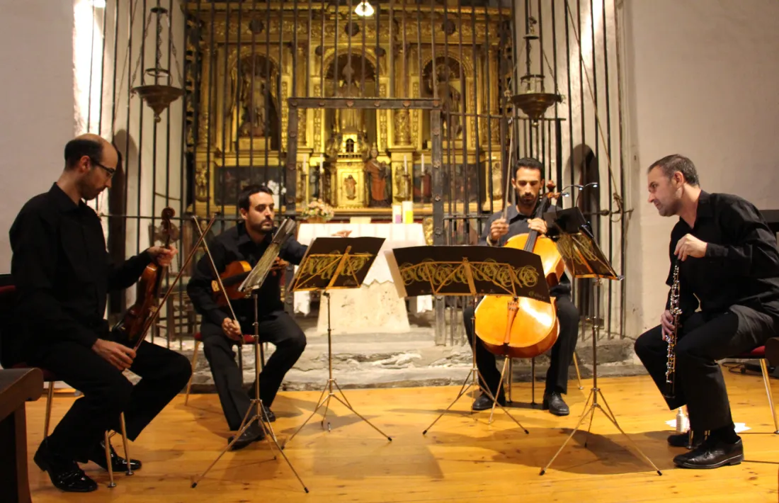 El quartet amb oboè reuneix més de 60 persones a l'església de la Cortinada