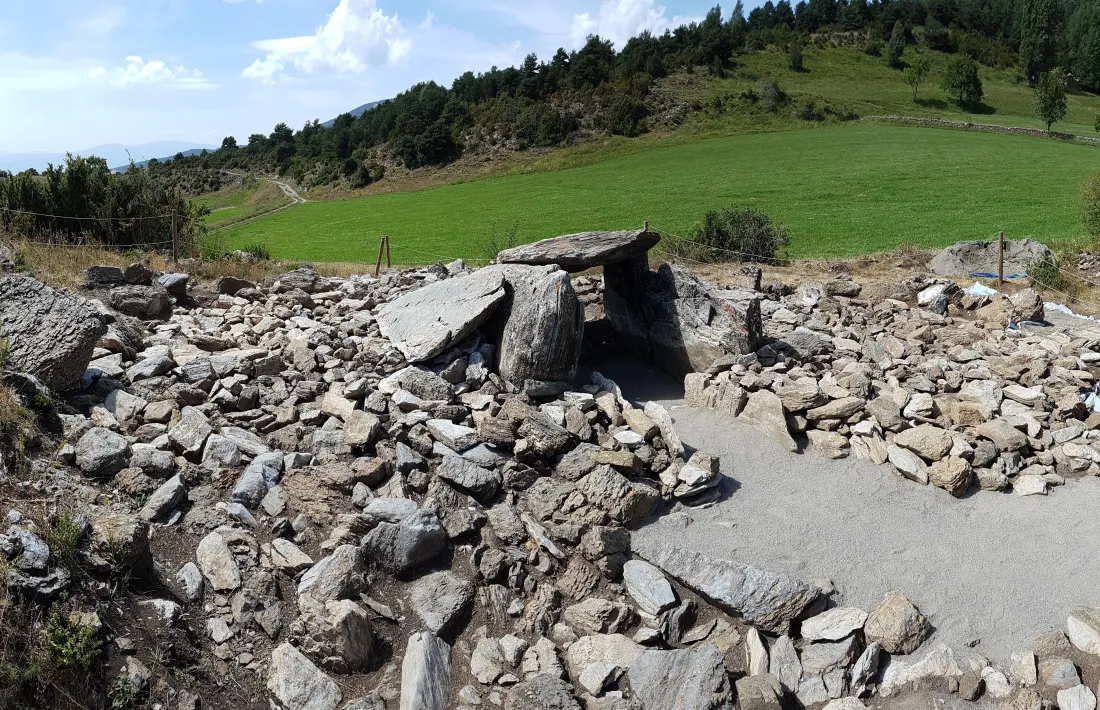 Andorra, Bescaran, dolmen, arqueologia, jaciment, cromlec, la Llosa, Regirarocs, Gerard Remolins