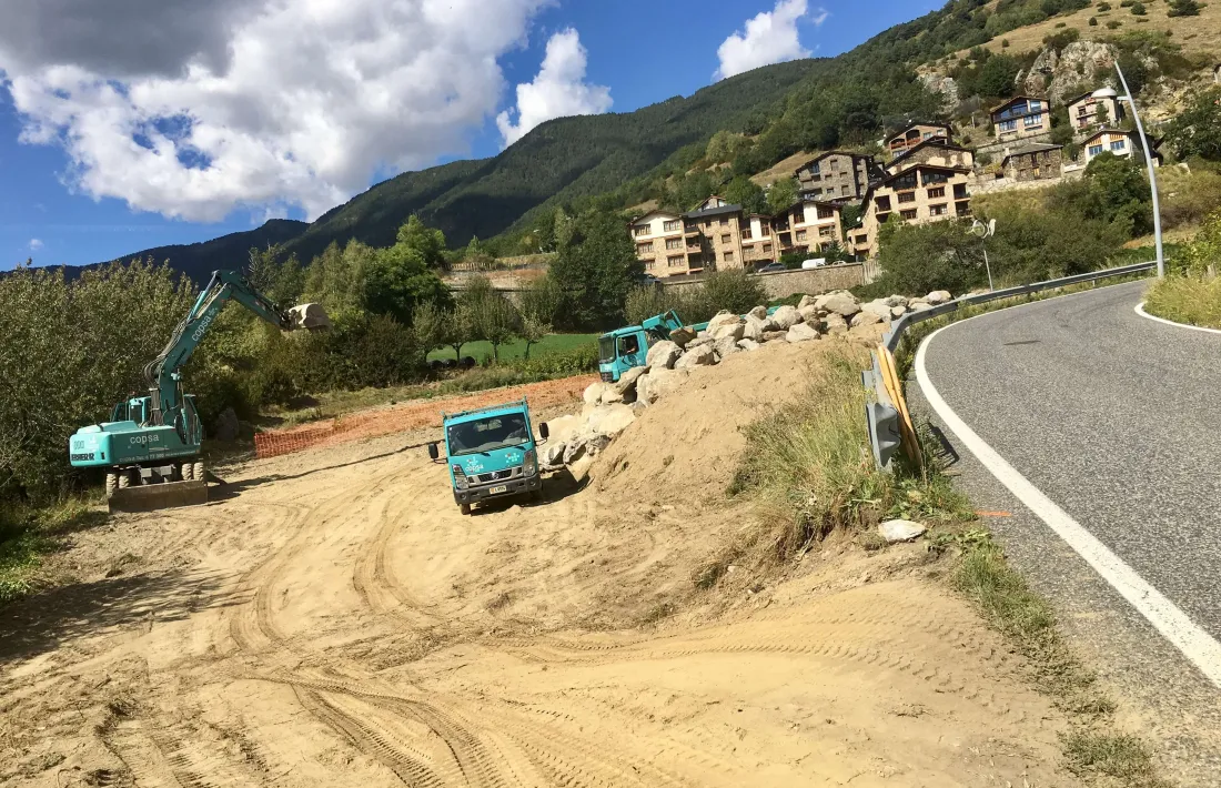 Comencen les obres d’eixampla de la carretera de Sispony