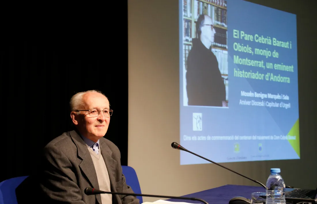 Andorra, la Llacuna, Benigne Marquès, Jordi Pasques, centenari, Cebrià, Baraut, pare Cebrià, mossèn Benigne, cartulari, Urgellia, Quaderns d'Estudis Andorrans