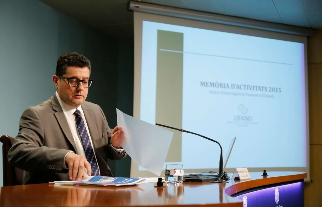 La Uifand rep fins a un 72,5% més de declaracions d’operacions sospitoses