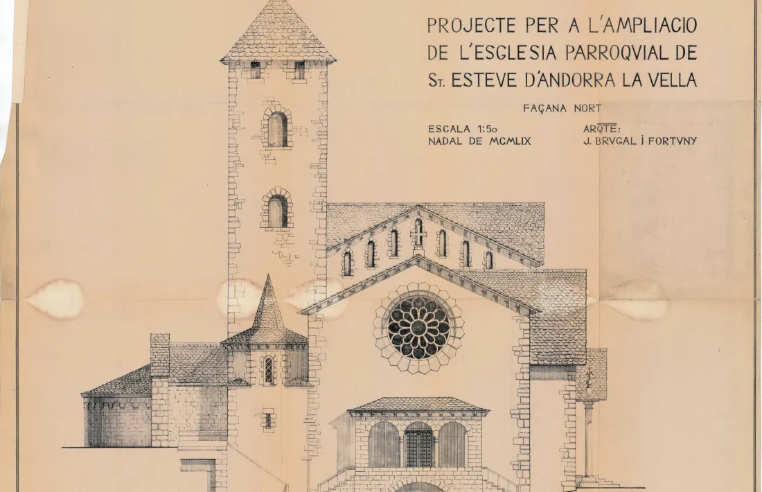 Andorra, Sant Esteve, Puig i Cadafalch, Josep Brugal, Brugal, Lluís Pujol, Bausili, Dilmé, Antoni Pol