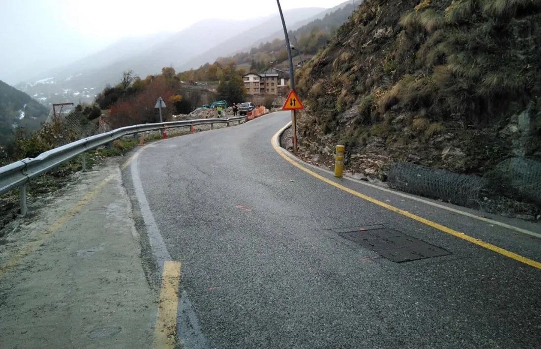 Circulació alterna a la carretera de Sispony durant tres setmanes