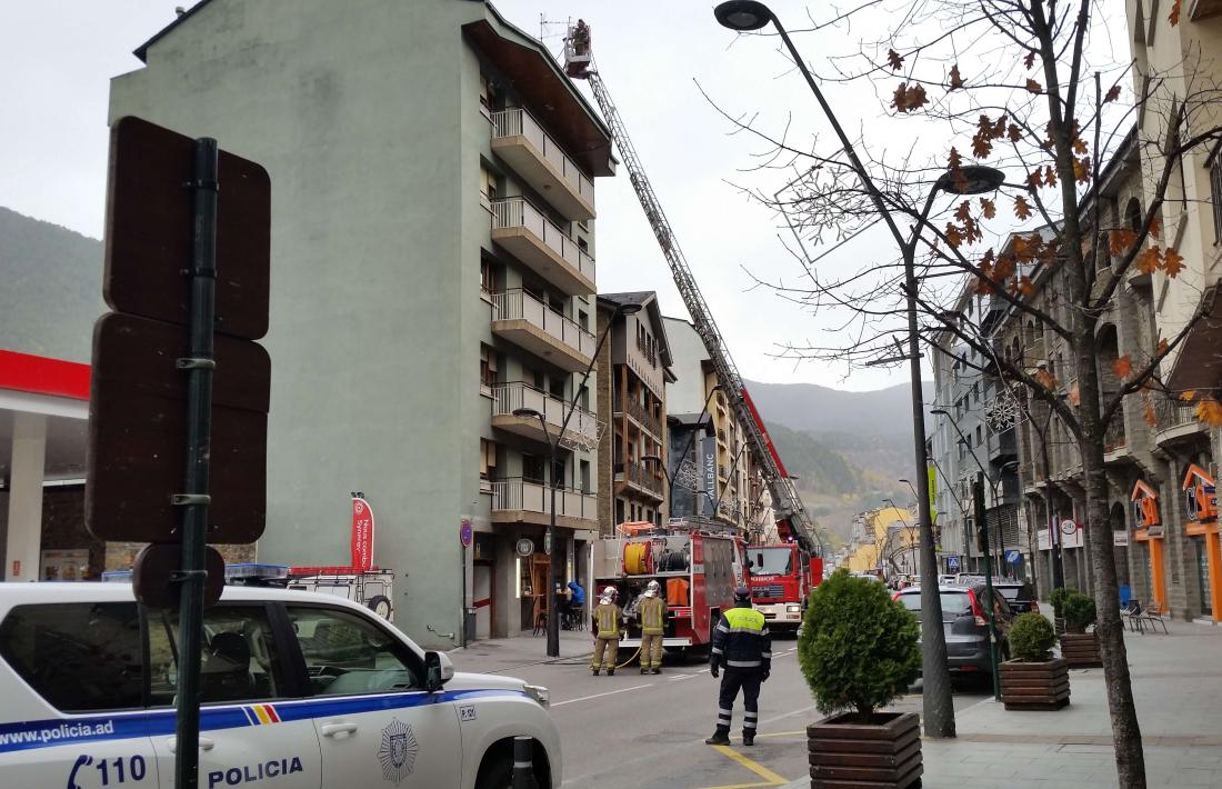 Ensurt a la Massana per un foc