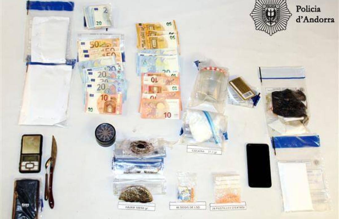 La policia deté cinc persones a Escaldes-Engordany per un delicte contra la salut pública