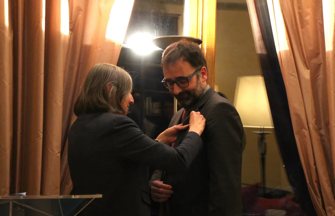 El lliurament de la insígnia de cavaller de les Palmes acadèmiques a Marc Jover serveix per reivindicar la cooperació entre sistemes educatius