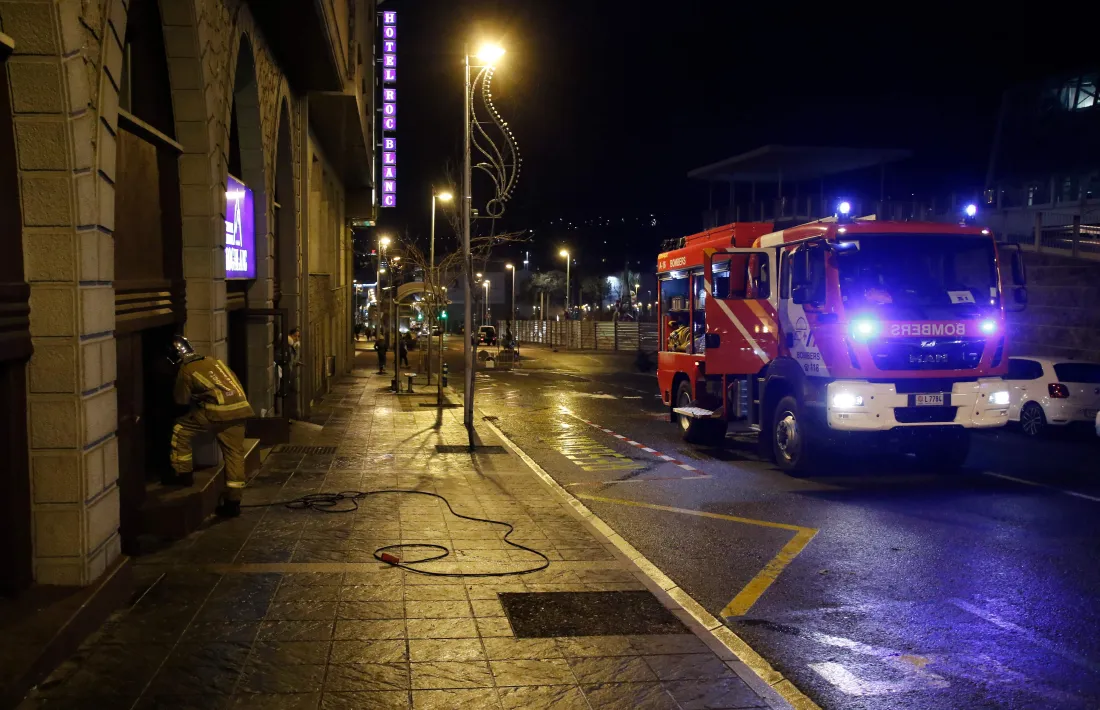 Quatre ferits per inhalació de fum a Escaldes
