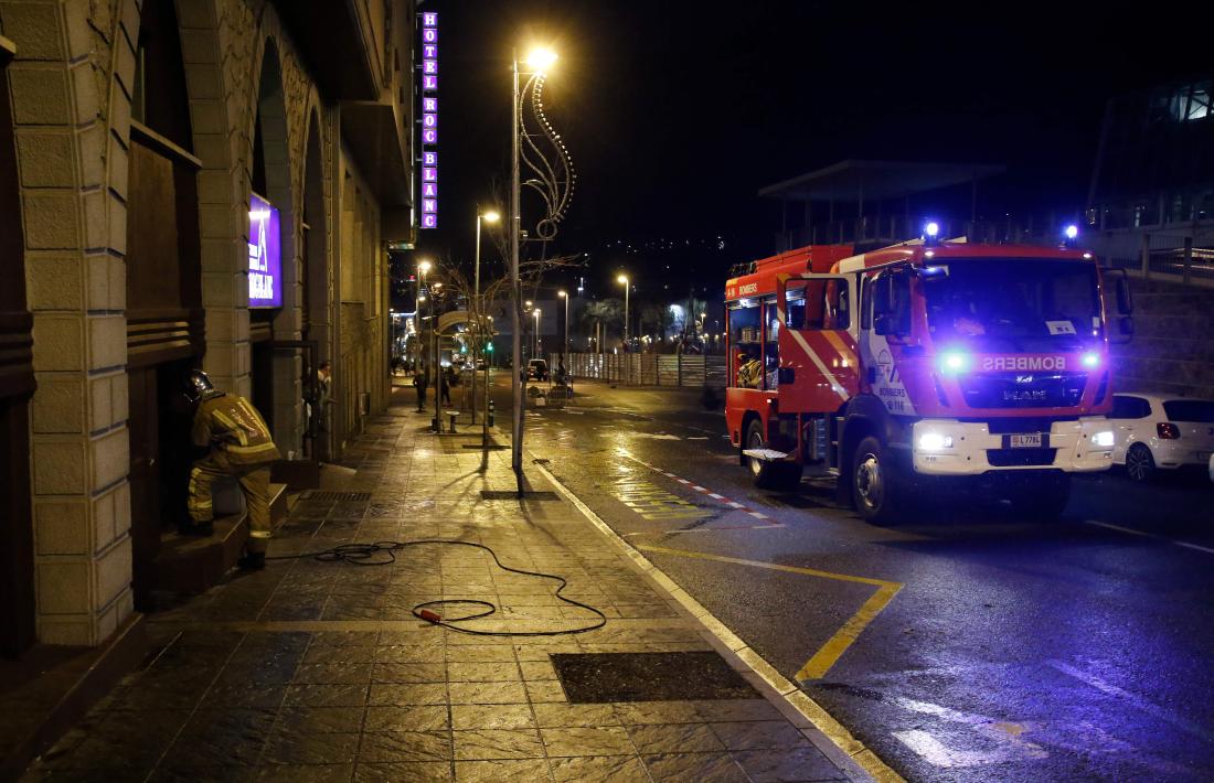 Quatre ferits per inhalació de fum a Escaldes