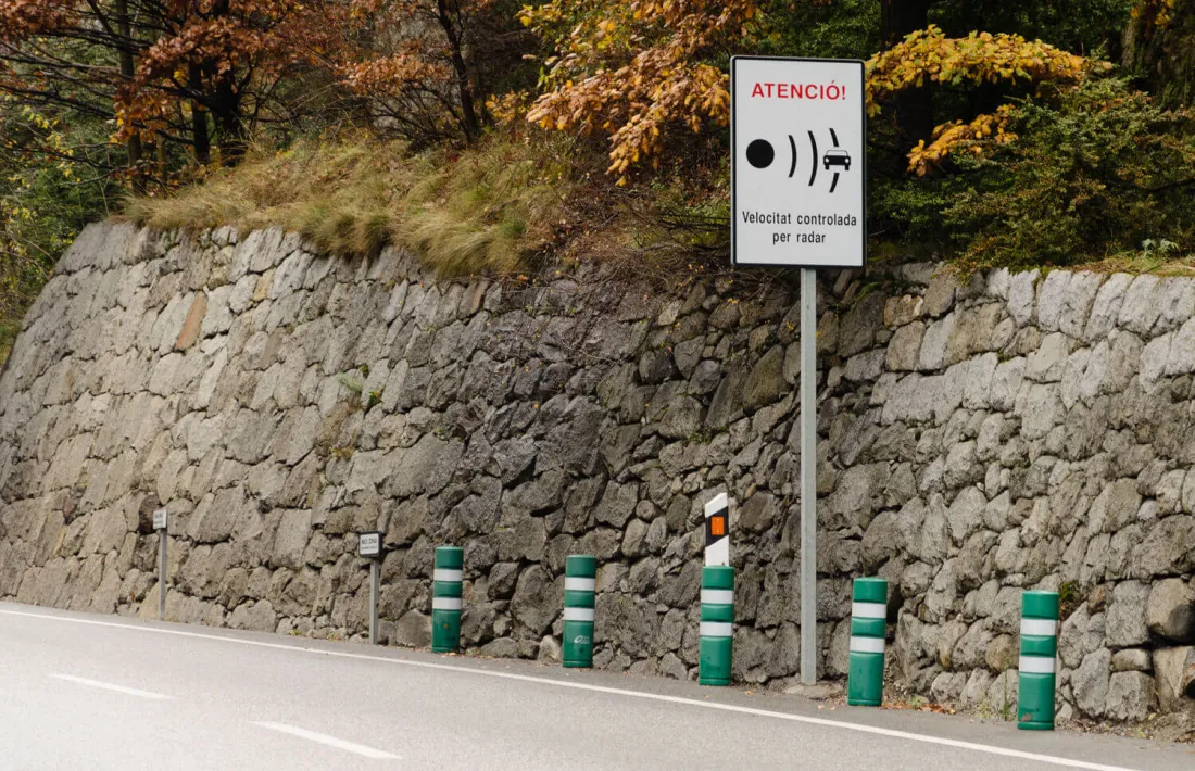 La policia notifica sancions per valor de més 9.400 euros per excés de velocitat