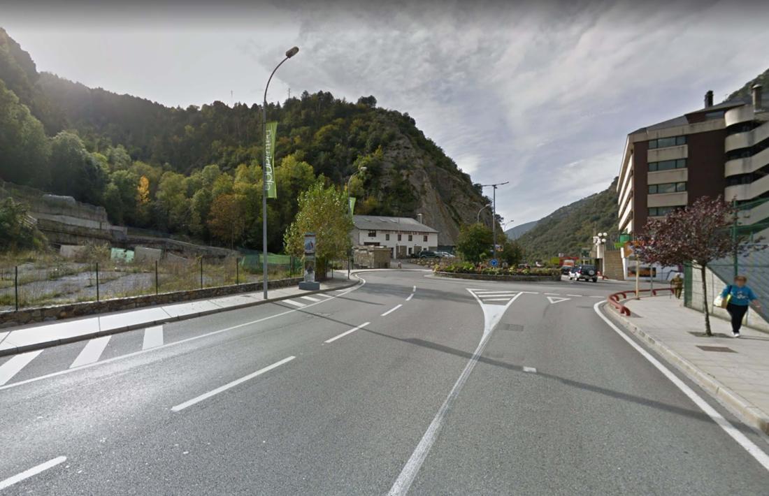 La rotonda on va tenir lloc l'accident.