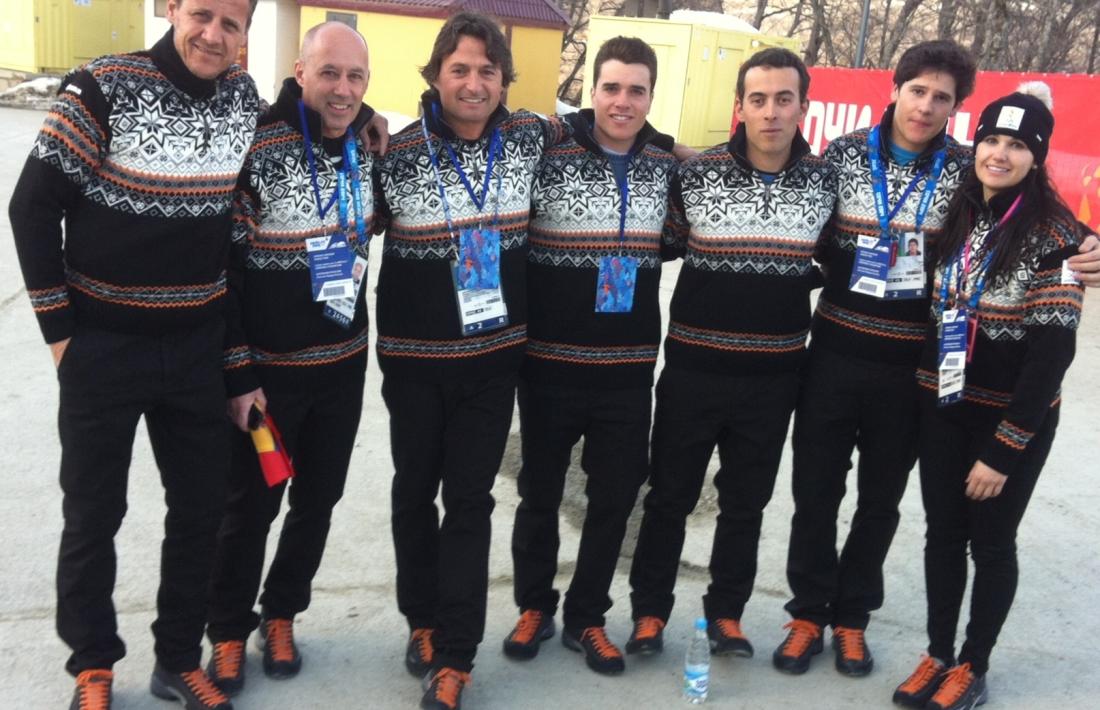 La delegació andorrana als Jocs de Sochi 2014.