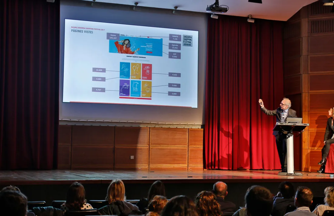 La presentació dels resultats de la 5a edició de l’Andorra Shopping Festival es va fer ahir a la sala d’actes del Comú escaldenc. 
