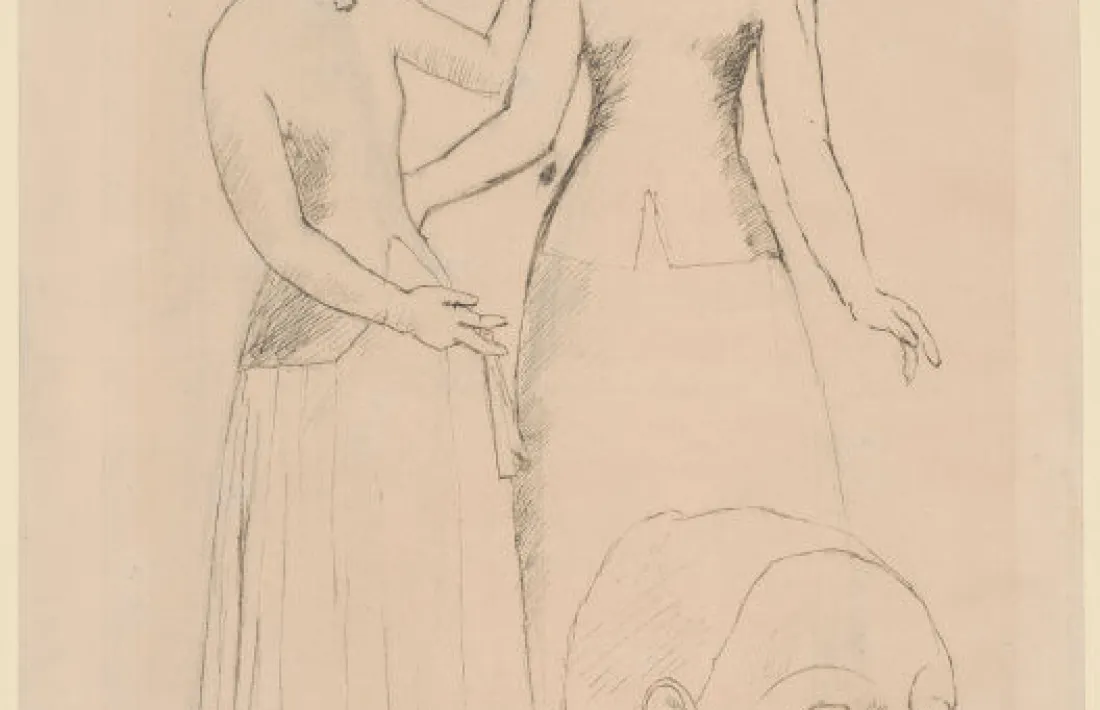 ‘Paysannes d’Andorre’, de Picasso (llapis i tinta sobre paper, 1906).