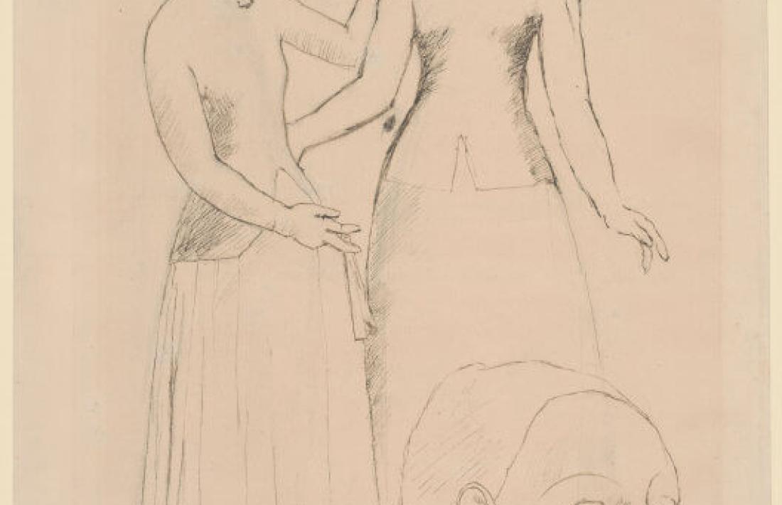 ‘Paysannes d’Andorre’, de Picasso (llapis i tinta sobre paper, 1906).