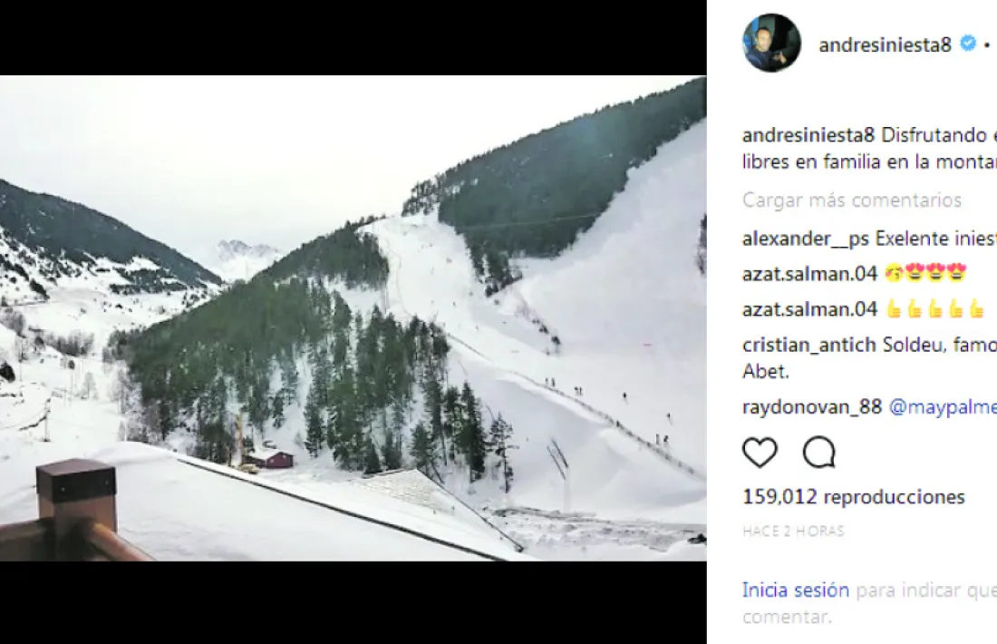 Andrés Iniesta, a Soldeu