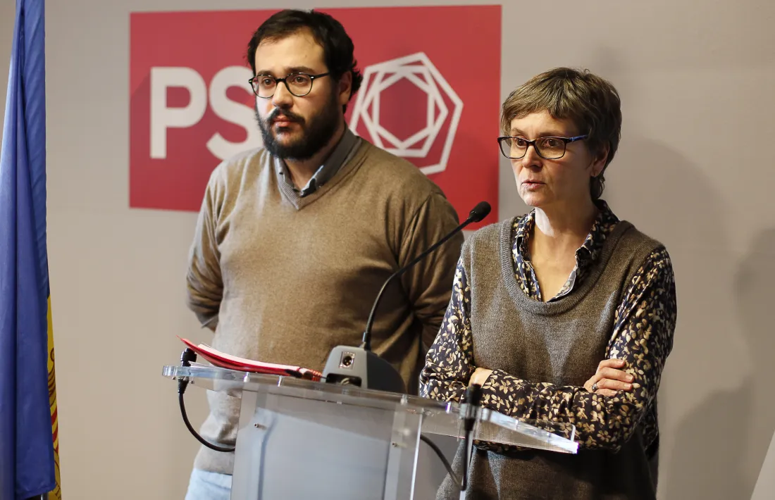 Carles Sánchez i Susana Vela van confirmar ahir López com a candidat del PS.
