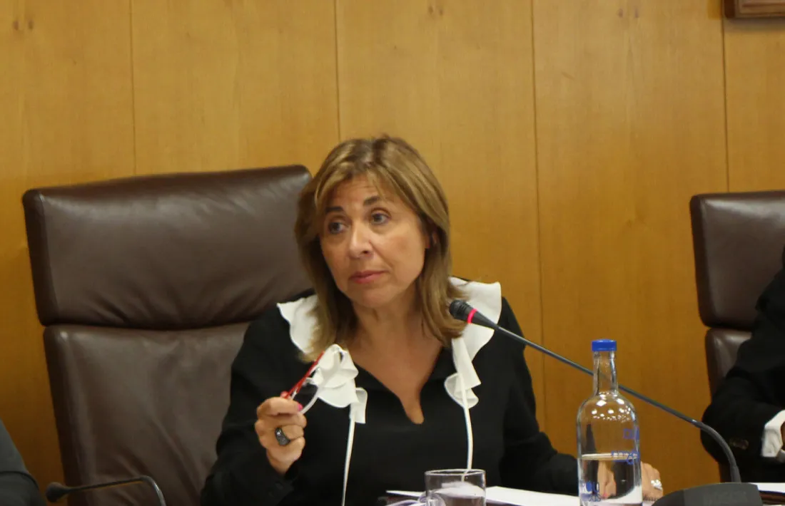 La cònsol major d'Andorra la Vella, Conxita Marsol, en una sessió de consell de comú.