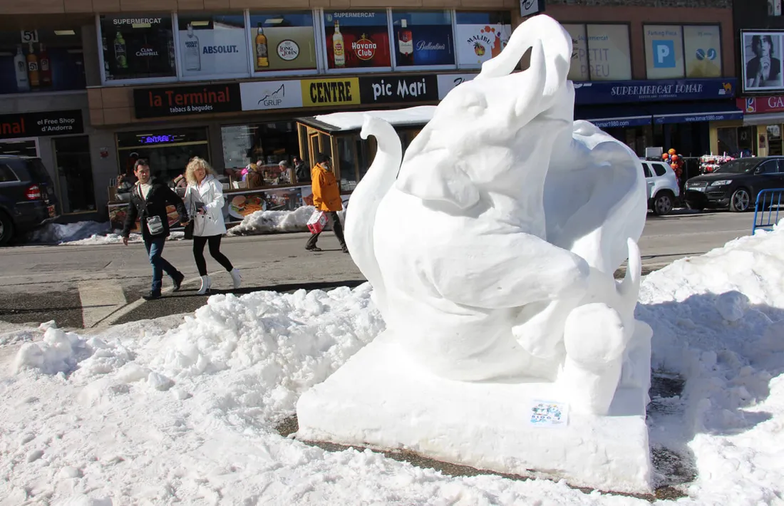 'Prosperitat', l'escultura amb què Xavi Casals i Arnau Orobitg es van endur el 2017 el premi del públic.