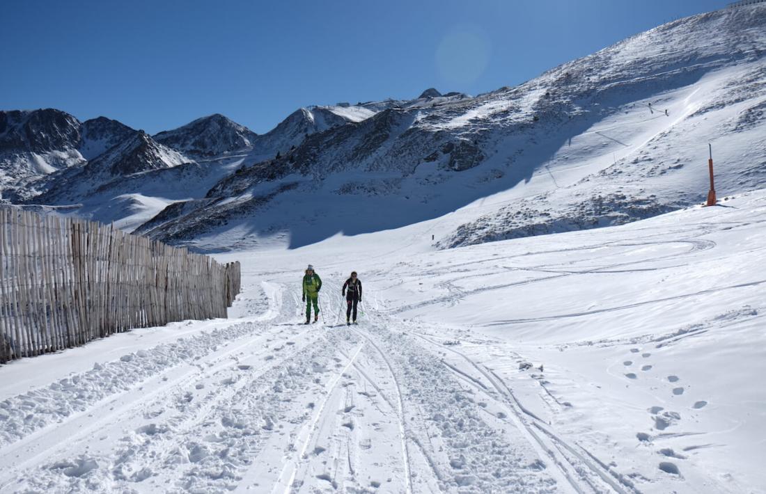 ANA/ Practicants d'esquí de muntanya a les pistes de Grandvalira.