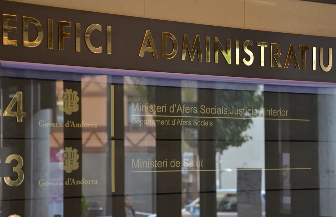 Una imatge de l'entrada al ministeri d'Afers Socials.