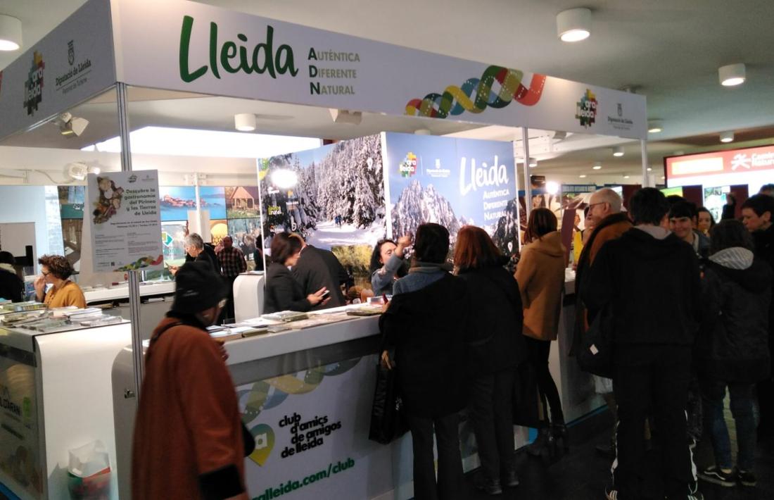 Estand de la Diputació de Lleida a la Fira Navartur de Pamplona (Navarra).