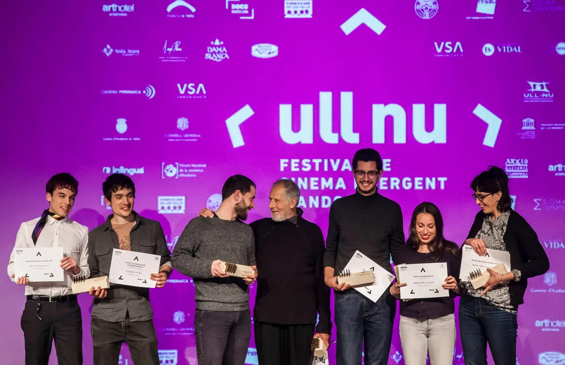 Foto de família dels guanyadors, en l’entrega de premis que va tenir lloc dissabte.