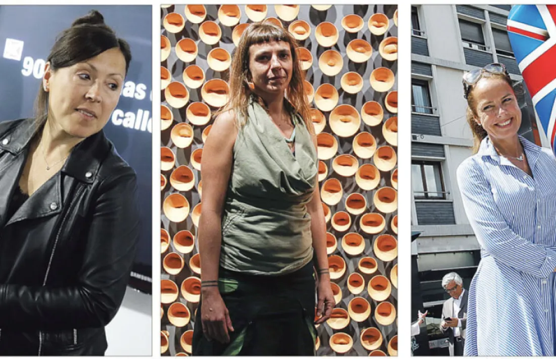 Sam Bosque, Eve Ariza i Laurence Jenkell, tres de les cinc úniques dones que van tenir l'honor d'una indivisual el 2017.