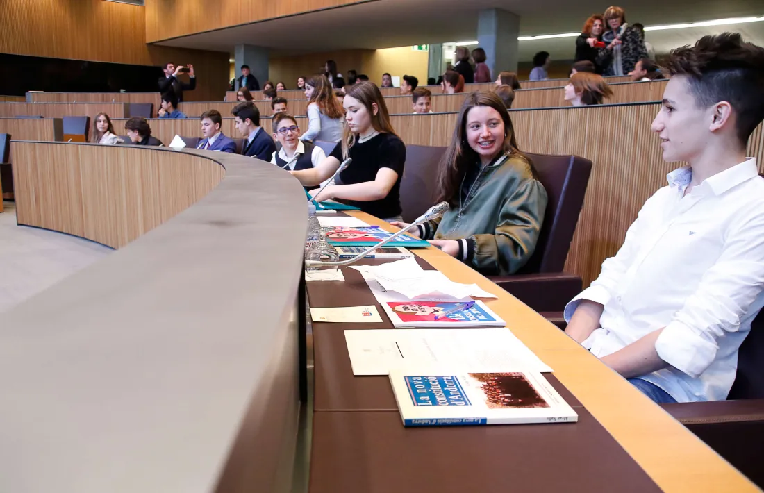 Un moment del Consell General dels Joves, ahir.