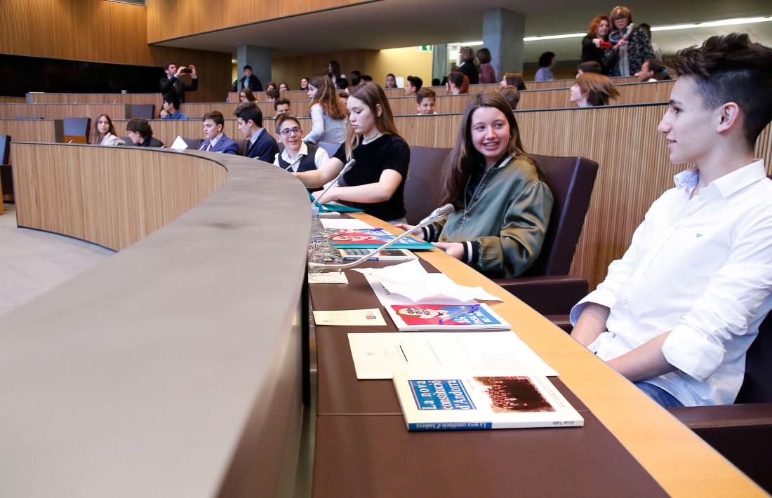 Un moment del Consell General dels Joves, ahir.