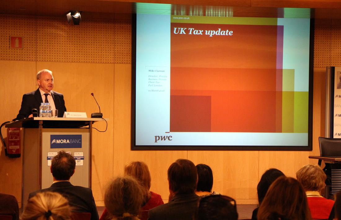 El director de PwC a Londres durant la conferència d'aquest dilluns a MoraBanc.