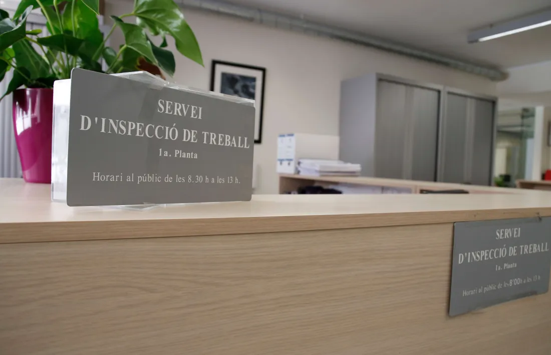 El departament d'Inspecció de Treball.