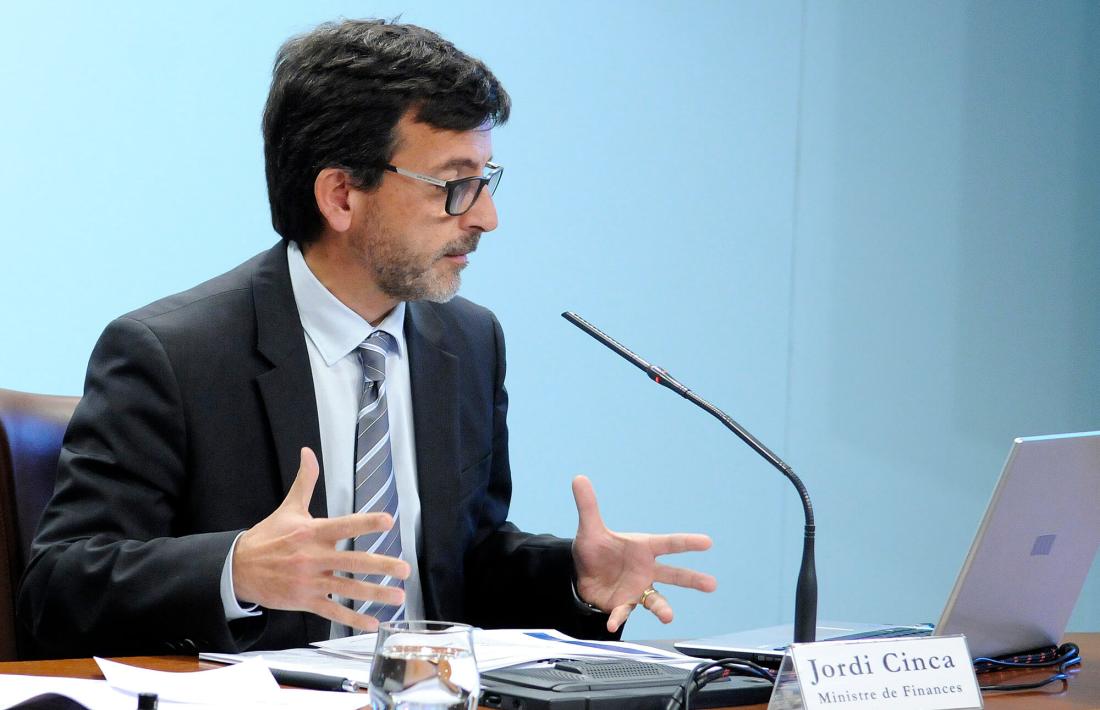 El ministre de Finances, Jordi Cinca, va presentar ahir la liquidació del pressupost de l’exercici 2017.