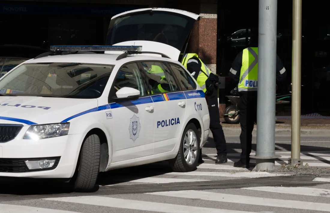Un control de la policia.