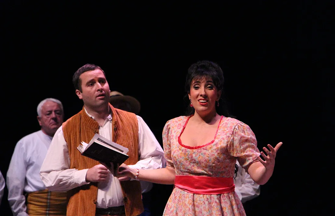 Jonaina Salvador, a 'L'Elisir d'amore' d'Andorra Lírica, el gener passat al Claror