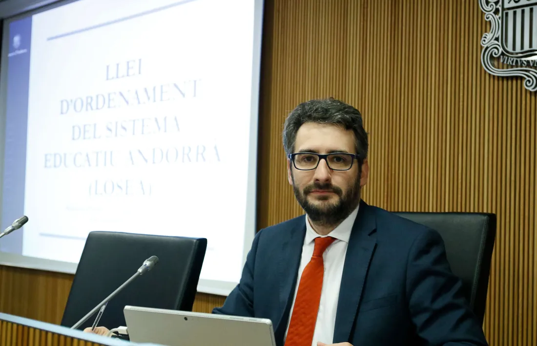 El titular d’Educació, Èric Jover.