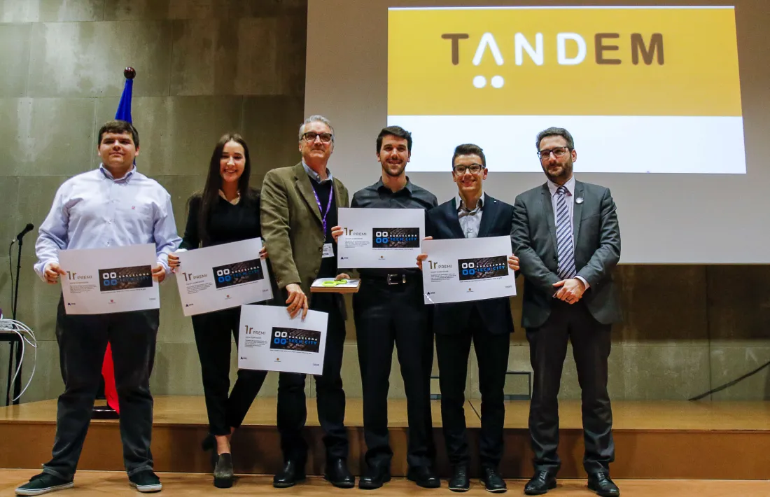 L’equip ‘Tancat’ va ser el guanyador dels premis Tàndem 2018 amb un projecte que respon al repte d’hotels Plaza.
