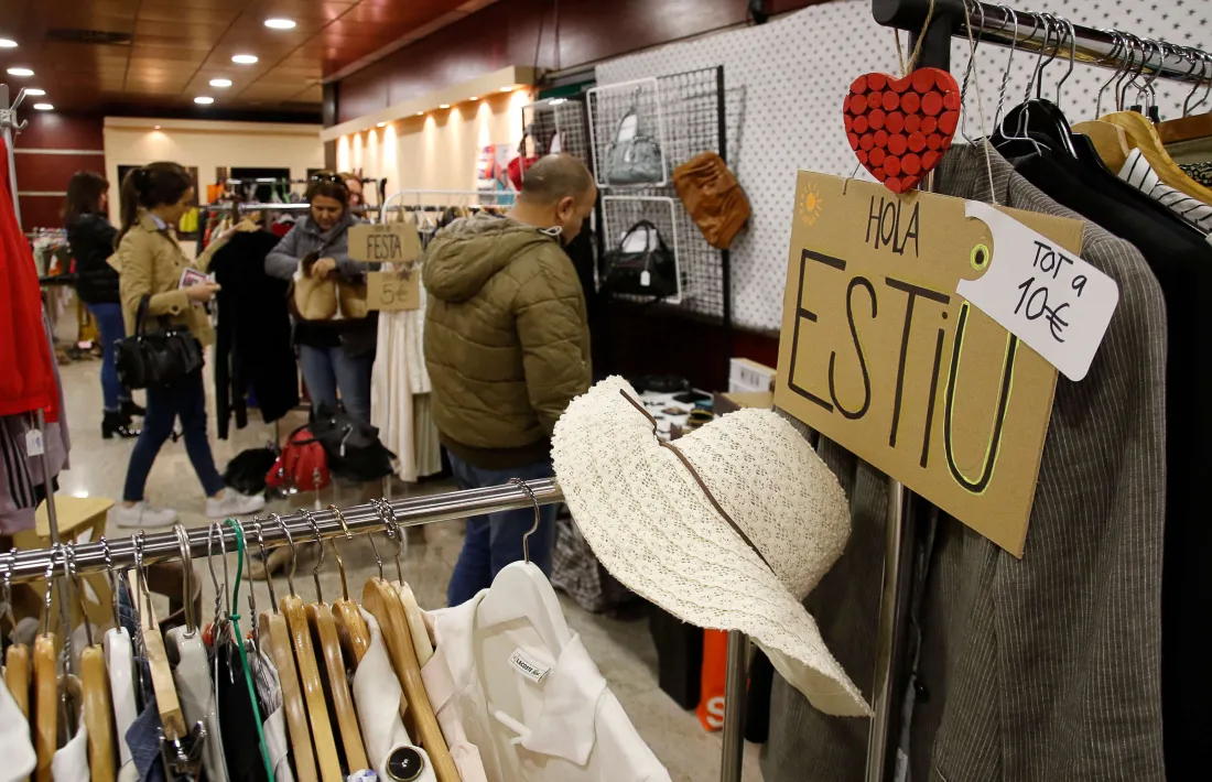 Un moment de l’edició de primavera del Vide Dressing d’aquest cap de setmana.